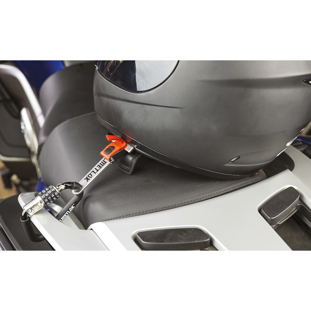 Verrou de Casque, 2 Pièces Heavy Duty Casque de Verrouillage Antivol  Verrouillage PIN Chaîne Boucle Secure Lock Équipement Moto