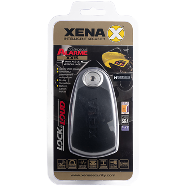 Bloque-disque alarme moto Xena XX15 SRA - Bloques disque
