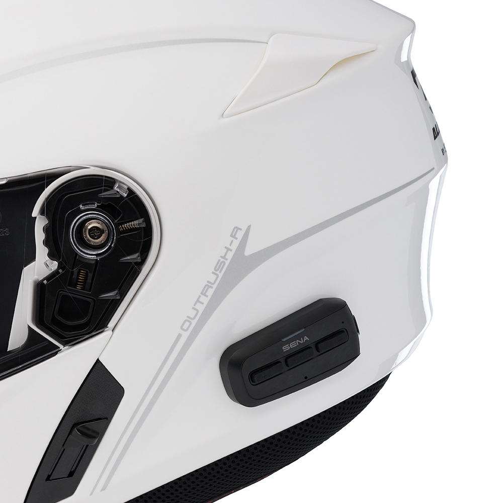 Casque Moto Modulable Sena Outrush Blanc Double Homologation Bluetooth  Intégré Vente en Ligne 
