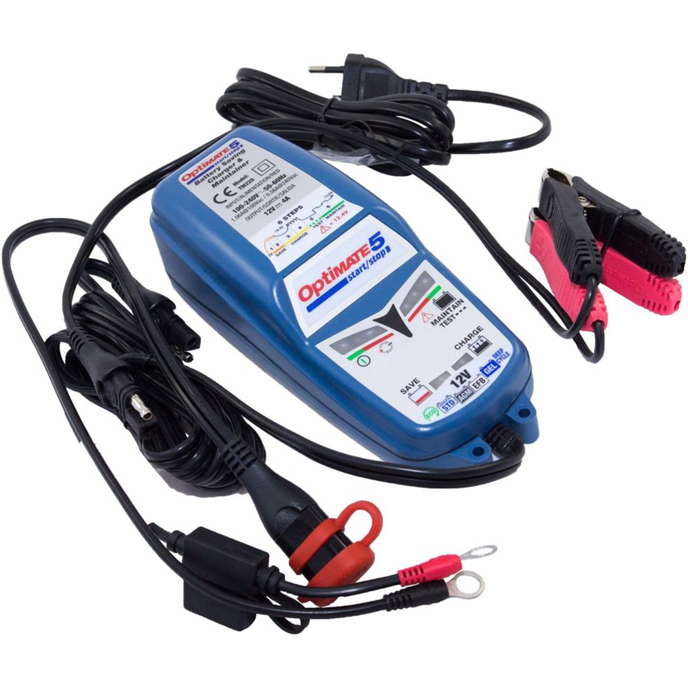 Chargeur de batterie moto Tecmate Optimate monitor O-125 - Chargeurs  batterie - Atelier