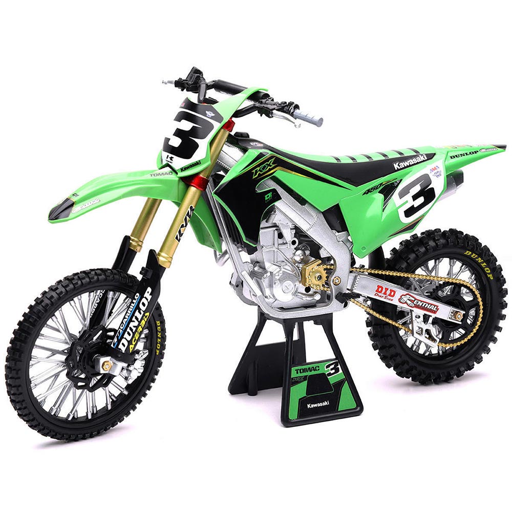 Maquette moto 1/6 Kawasaki 450 KXF E. Tomac