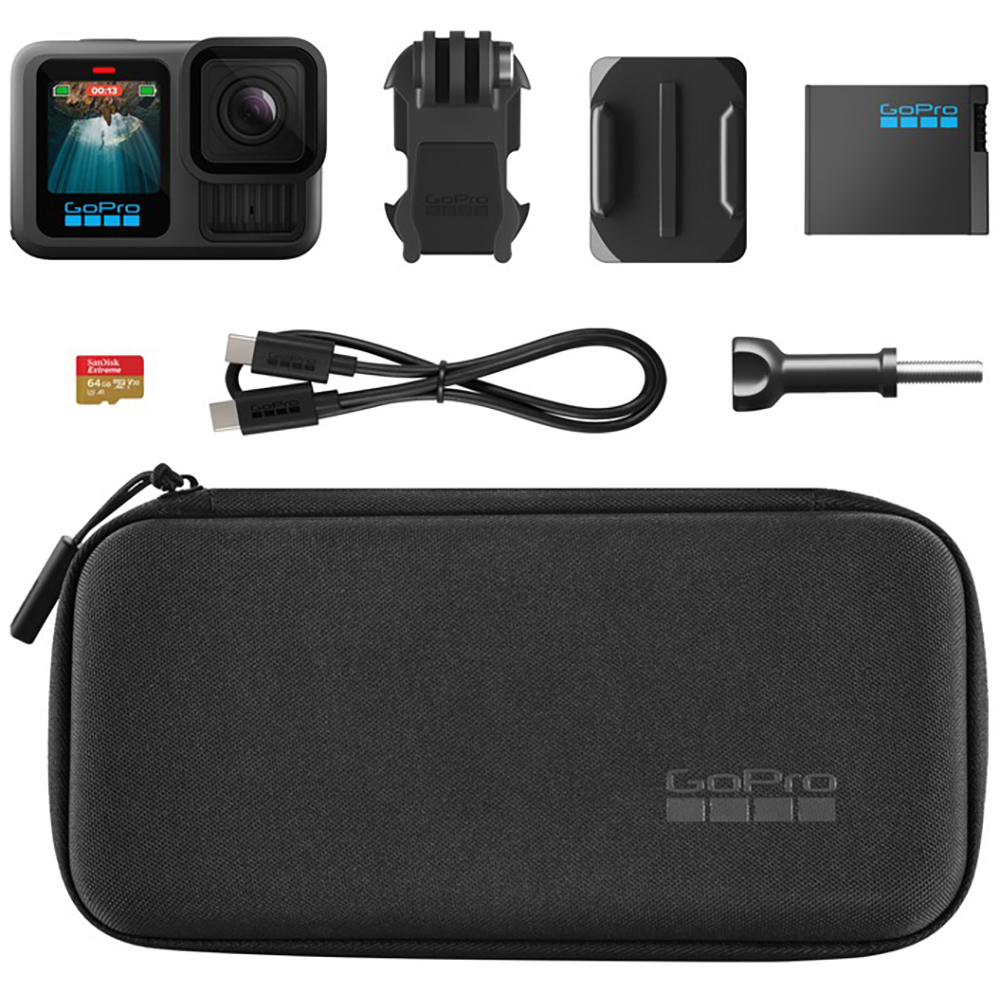 Caméra Hero13 Black Specialty Bundle + carte microSD 64 Go