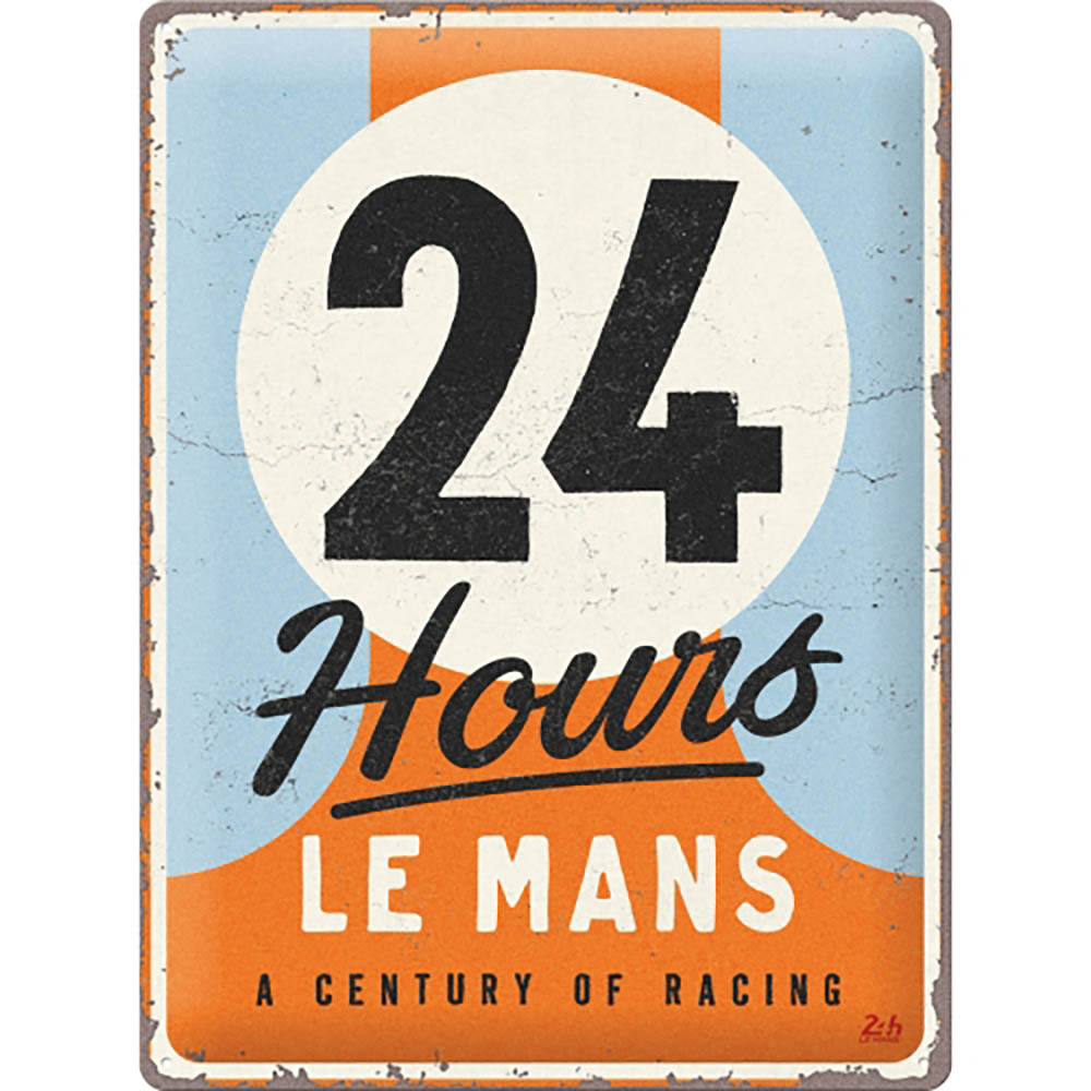 Plaque Vintage 24h Le Mans - Circuit