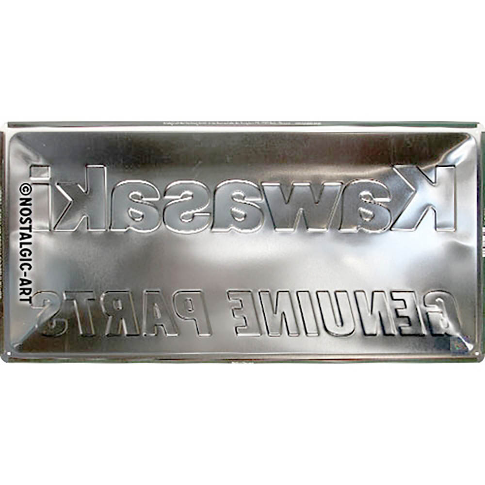 Plaque Vintage Kawasaki - Genuine