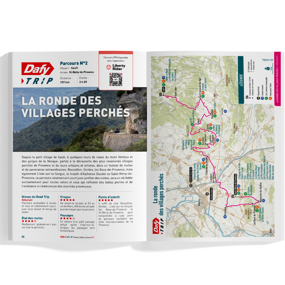 Roadbook Moto : Dafy Trip Provence Luberon