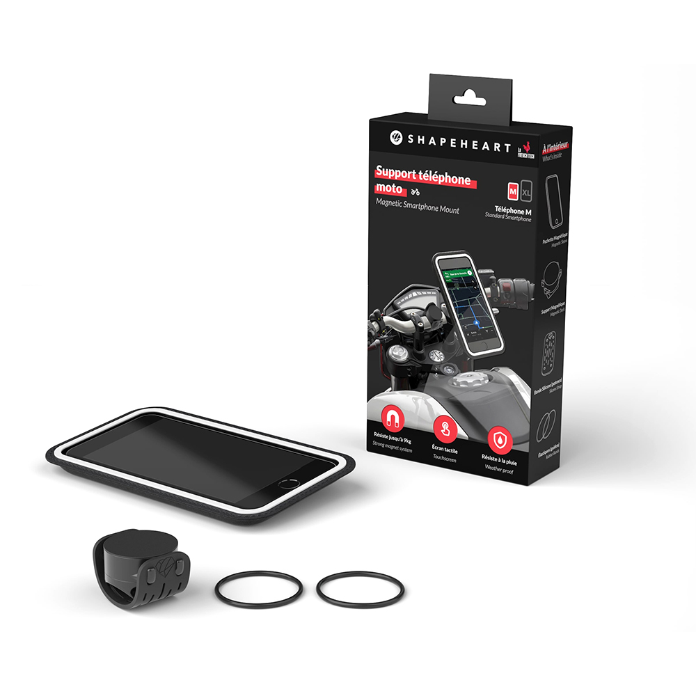 Support Smartphone Magnétique Moto Shapeheart moto : www.dafy-moto