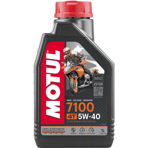 Huile 4T 7100 5W40 Motul moto : , huile moteur de moto