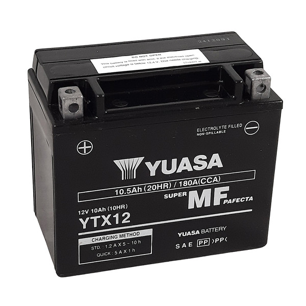 Batterie moto YTX12A-BS / NTX12A-BS 12V 10Ah NX - Manetco