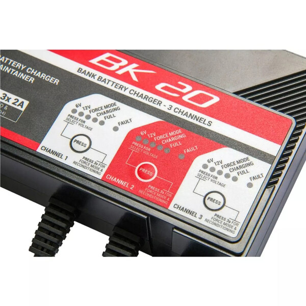 Chargeur de batterie BK20 6V/12V 3X2A
