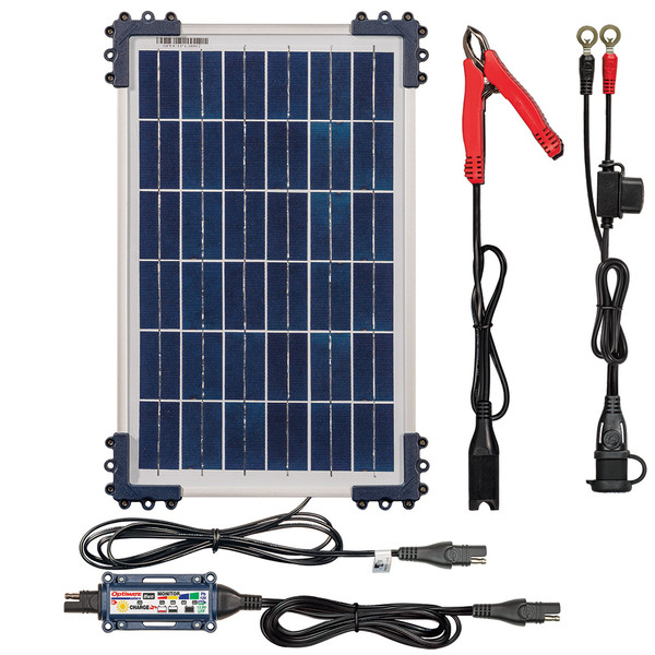 Chargeur Optimate Solar Duo TM522D1 avec panneau 10W TecMate moto :  , chargeur de batterie de moto