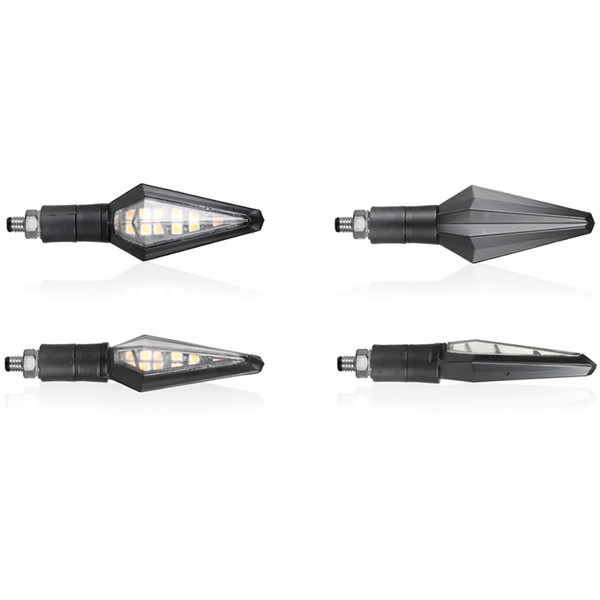 YnGia 2PCS Moto Indicateurs Moto Encastré LED Clignotants Lumière