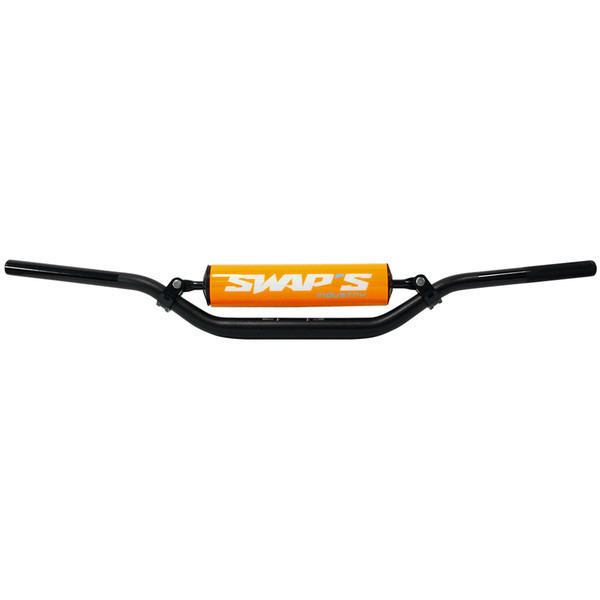 Swaps - Guidon GUIMT70-8 avec Barre de Renfort - Ø 28.6mm Noir Mat / Orange