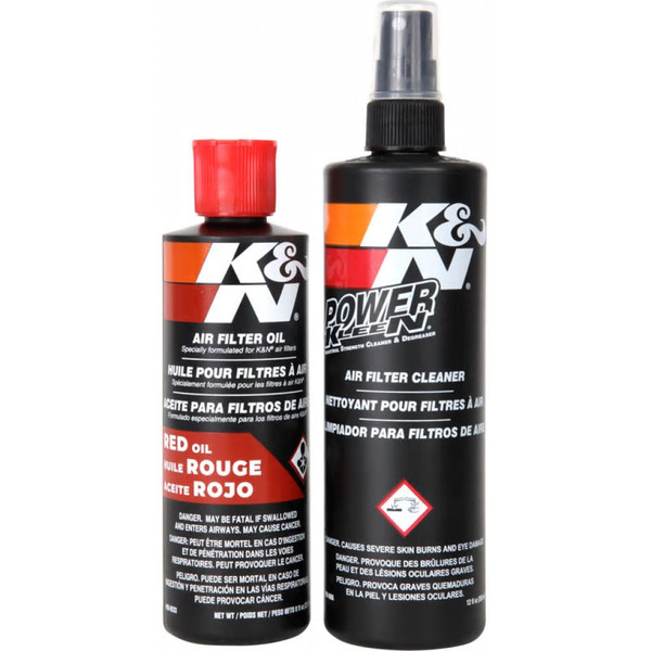 Kit entretien 99-5050 - Filtre à air K&N moto : ,  nettoyant de moto