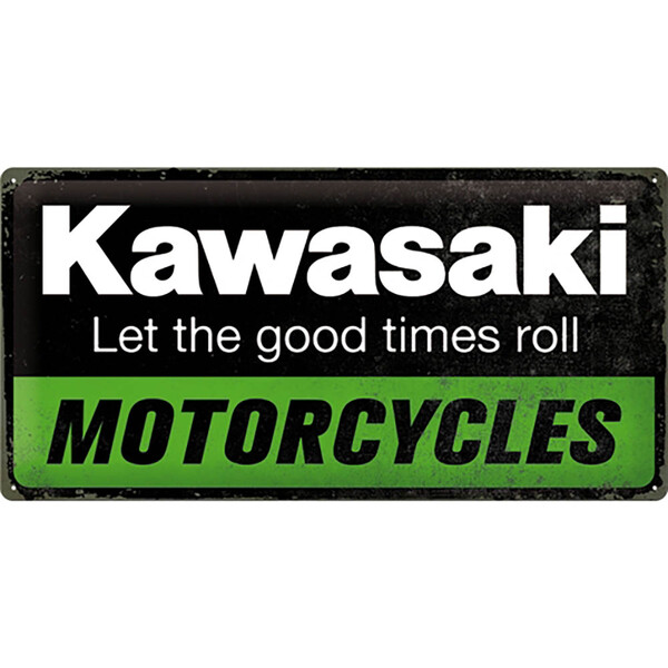 Plaque Vintage Kawasaki - Genuine