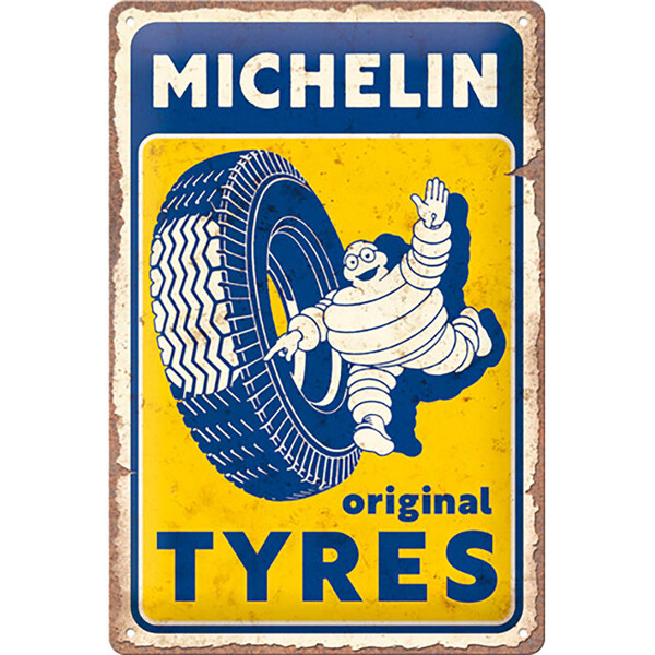 Plaque Vintage Michelin - Original Tyres