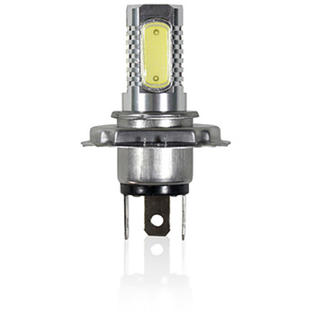 Chemini Super Lumineux BA20D H6 LED Ampoule de Phare de Moto Feux de  Route/de Croisement 360 ​​° Lueur Blanche 6500K 12V Plug and Play-1PCS
