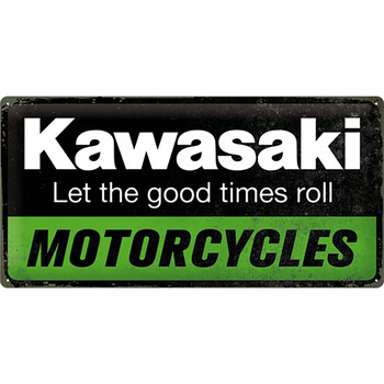 Plaque Vintage Kawasaki - Genuine nostalgic art