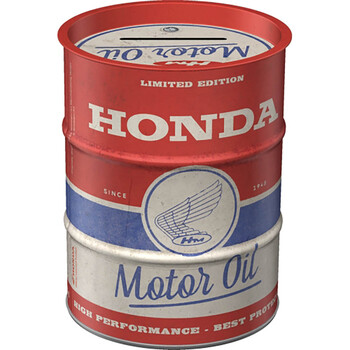 Tirelire Vintage - Baril d'Huile Honda nostalgic art